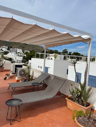 Nuevov toldo en la azotea